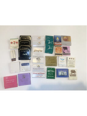 Lot 29 Vintage Advertising Matchbooks Hotels Casino Restaurant Travel Used Mixed